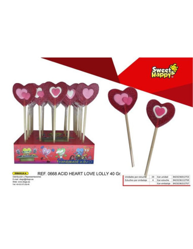 PIRUETAS JOHNYBEE ACID HEART LOVE 24UNI40G