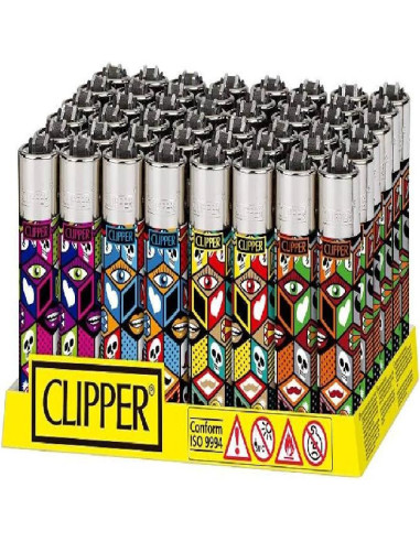 ENCENDEDOR CLIPPER DECORADO POCKET 48UND