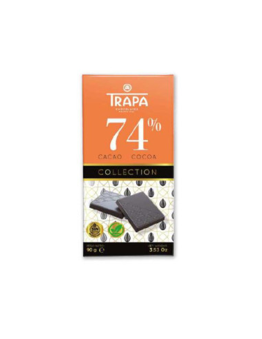CHOCOLATE TRAPA 74%CACA0 90GR COLLECTION