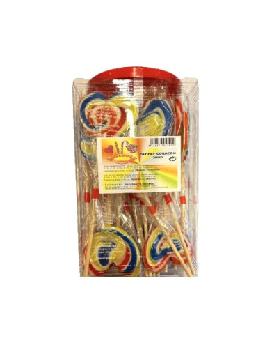 PIRULETAS SABEDOCE PAY PAY CORAZON IRIS T.30UDS