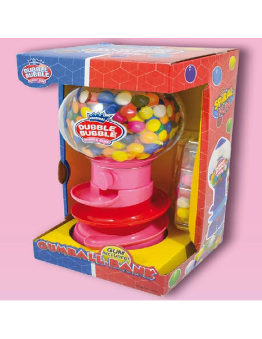 JUGUETES FLEER GUMBALL BANK ROSA 1UND