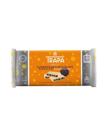 TURRON TRAPA BLANCO GALLETA 120GRS