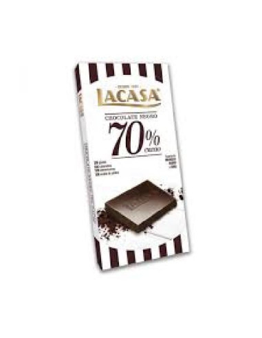 CHOCOLATE LACASA NEGRO 70% CACAO 100GR