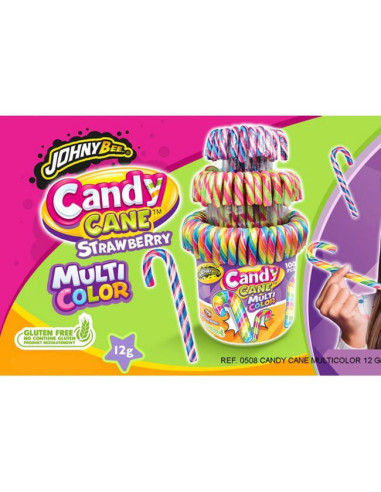 CARAMELOS CANDY CANES MULTICOLOR 100UD