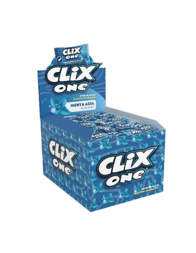 CHICLES FLEER CLIX MENTA AZUL 200UDS
