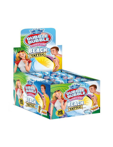 CHICLES FLEER BUBBLE GUM BEACH TATTOO 200UND