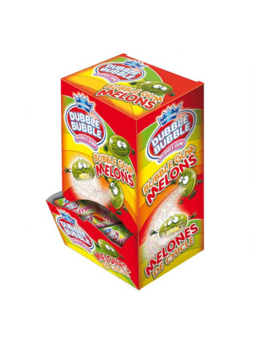 CHICLES FLEER BUBBLE GUM MELONES ET.200U