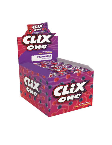 CHICLES FLEER CLIX MORA-FRAMBUESA 200UND