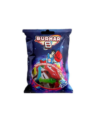 GOMAS BURMAR TIBURONES SURTIDO BRILLO B.100GR
