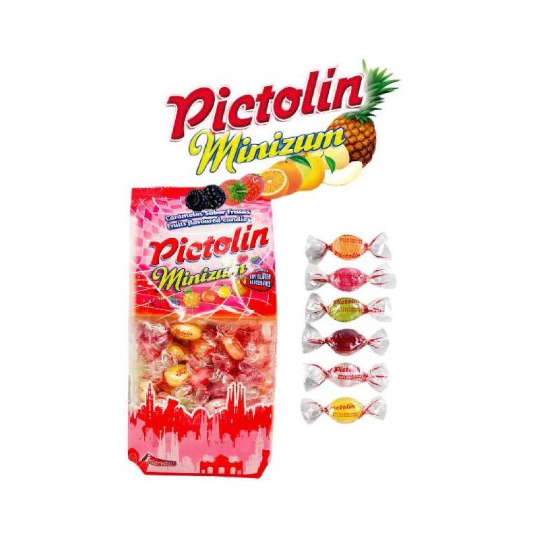 CARAMELOS INTERVAN PICTOLIN MINIZUM 1KG 500UDS