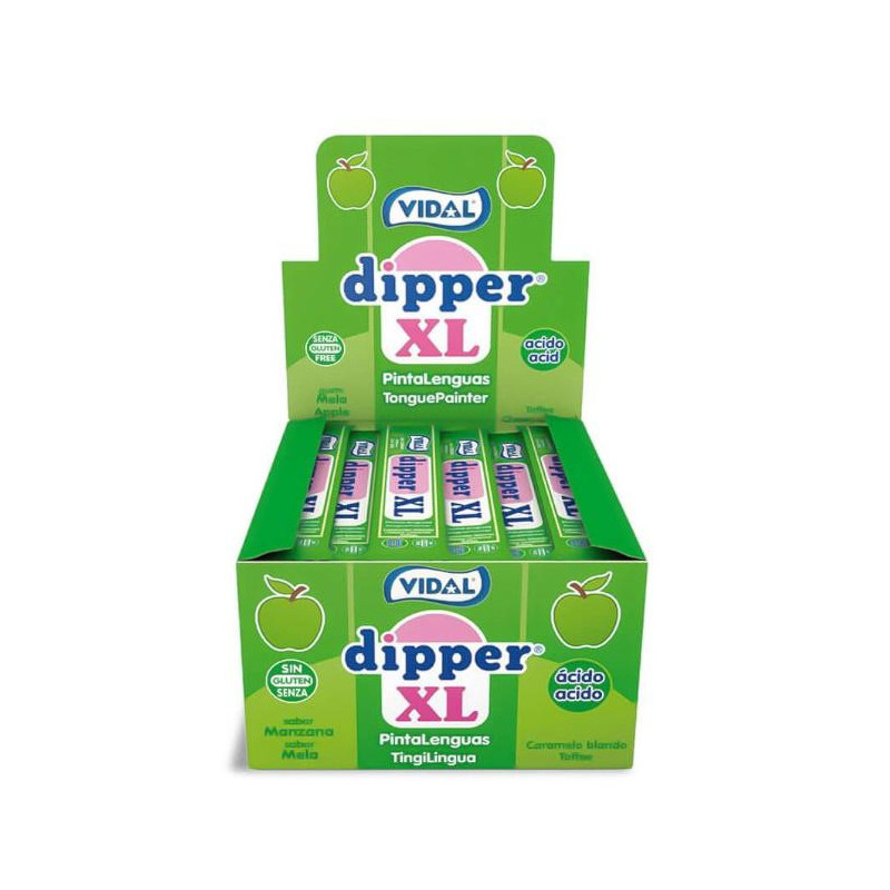 CARAMELOS VIDAL DIPPER MANZANA XL 100UDS