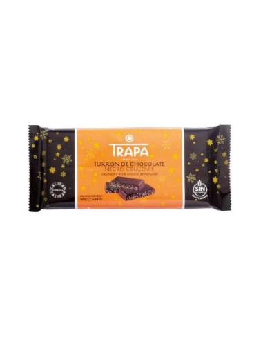 TURRON TRAPA CRUJIENTE NEGRO 140GRS
