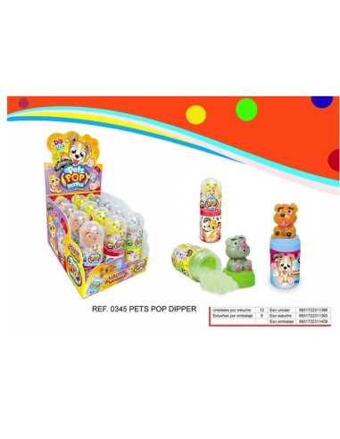 GOLOSINA JOHNYBEE PETS POP DIPPER 12U40GR