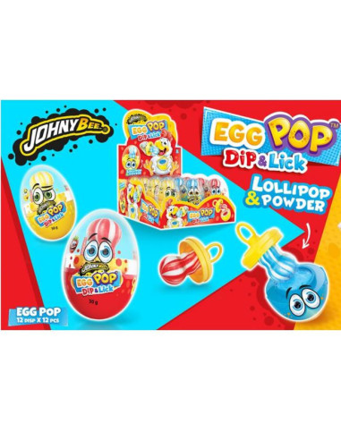 CHUPAS JOHNYBEE EGG POP DIP&LICK 12U EST