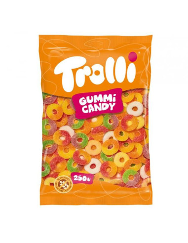 GOMAS TROLLI AROS SURTIDOS 250UDS