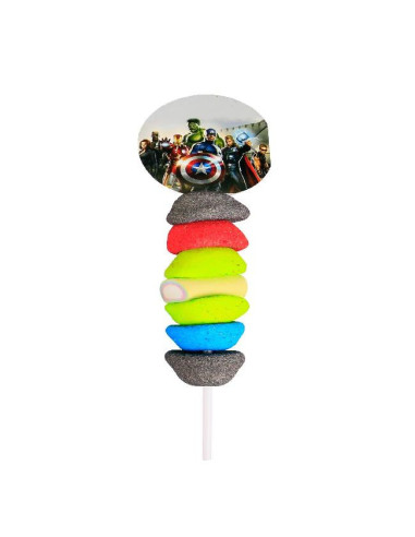 BROCHETAS DULCEARTE VENGADORES 1UND 60GR