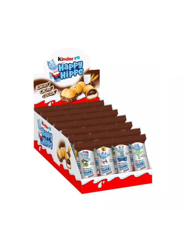 CHOCOLATINAS KINDER HAPPY HIPPO CACAO T128