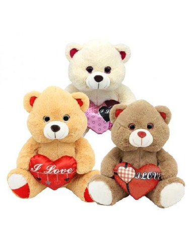PELUCHES COLECCION OSOS S.VALENTIN 28CM