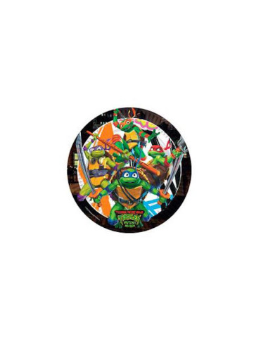 PLATOS MACADAMIA TORTUGAS NINJA 8UDS 18CM