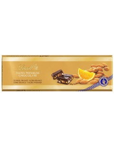 CHOCOLATE LINDT NEGRO NARANJA/ALMEND.300