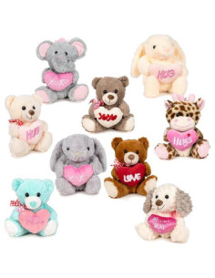 PELUCHES SURTIDOS VALENTIN 25CM