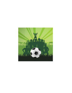 SERVILLETAS MACADAMIA FUTBOL 20UND