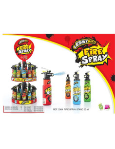 GOLOSINA JOHNYBEE FIRE SPRAY 34UDS MINI