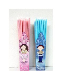 CAÑAS IVINCANDY ROSA/AZUL COMUNION 80UD