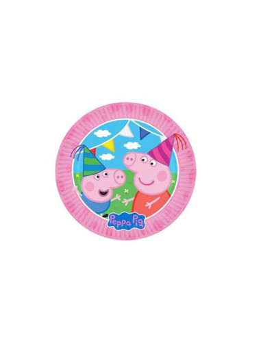 PLATOS MACADAMIA PEPPA PIG 8UDS 23CM