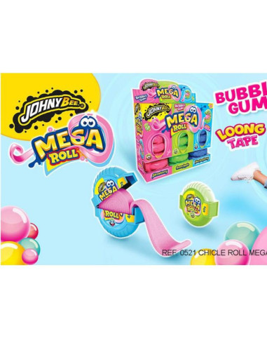 CHICLES JOHNYBEE MEGA ROLL 3SAB. EST.24U