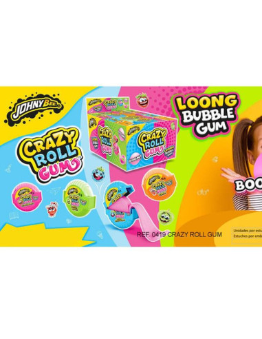 CHICLES JOHNYBEE CRAZY ROLL 24UNI