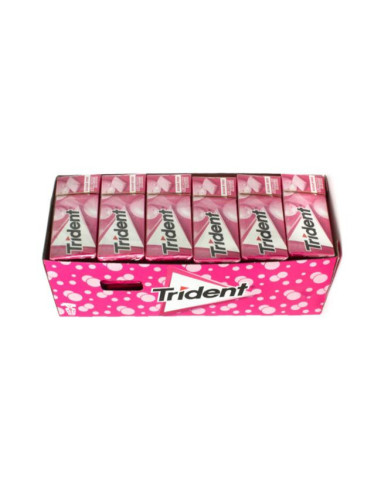 CHICLES TRIDENT GRAGEA BUBBLEMINT 24UDS