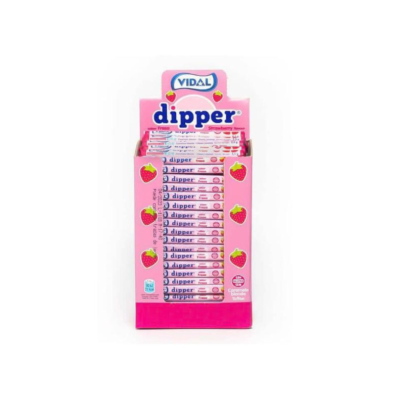 CARAMELOS VIDAL DIPPER FRESA EST.200U