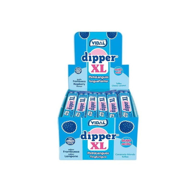 CARAMELOS VIDAL DIPPER FRAMBUESA XL 100U