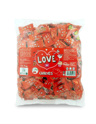 CARAMELOS CERDAN LOVE CEREZA 1KG 310 UDS
