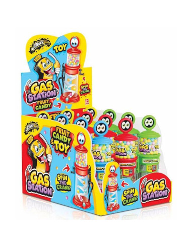 JUGUETES JOHNYBEE GAS STATION CON CARAMELOS 12UND