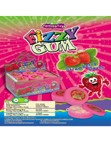 CARAMELOS FANTASY FIZZY GUM FRESA 24UND