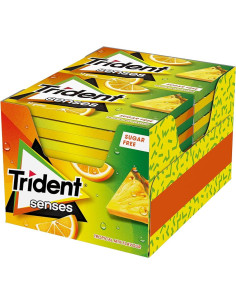 CHICLES TRIDENT SENSES TROPICAL MIX 12U