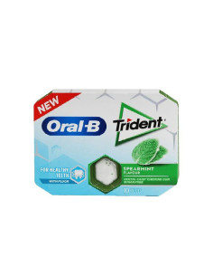 CHICLES TRIDENT DENTAL CARE SPEARMINT 12UND