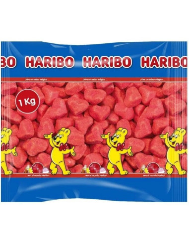 GOMAS HARIBO CORAZON SOFT AZ.ROJO B.1KG