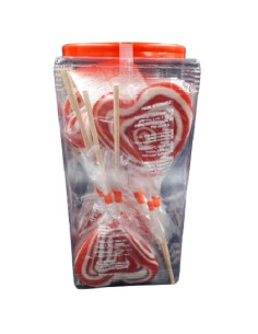 PIRULETAS SABEDOCE PAY PAY CORAZON ROJO 30UDS