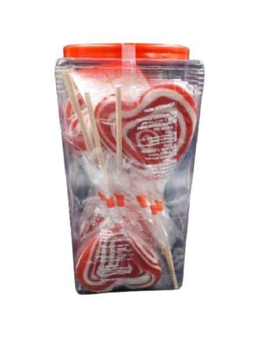 PIRULETAS SABEDOCE PAY PAY CORAZON ROJO 30UDS