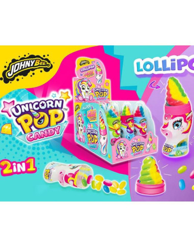 CHUPAS JOHNYBEE UNICORN POP CANDY 12UDS