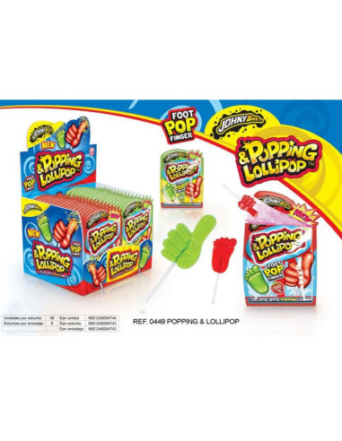 CHUPAS JOHNYBEE POPPING LOLLIPOP 36UND