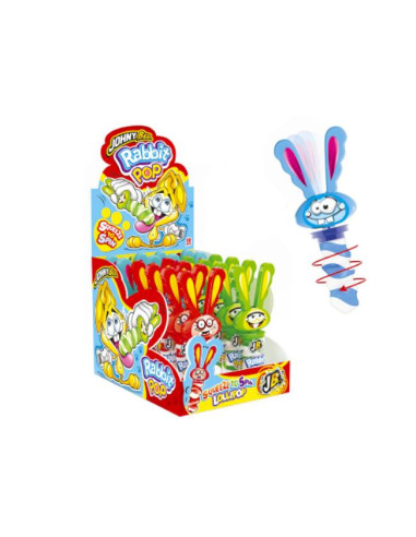 CHUPAS JOHNYBEE RABBIT POP E.16UDS SPIN LOLLIPOP