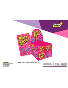 CARAMELOS PETA ZETAS CHICLE 50UDS