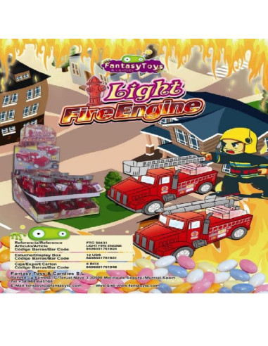 JUGUETES FANTASY LIGHT FIRE ENGINE 12UDS