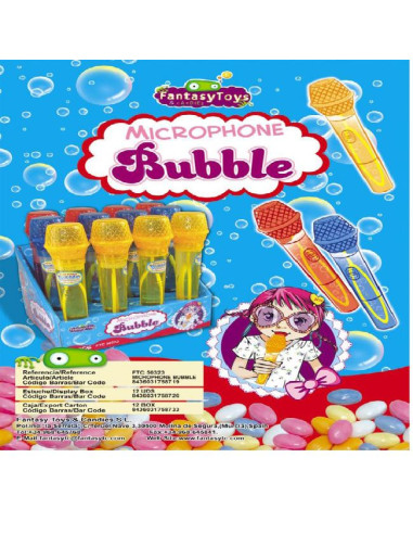 JUGUETES FANTASY MICROPHONE BUBBLE 12UDS