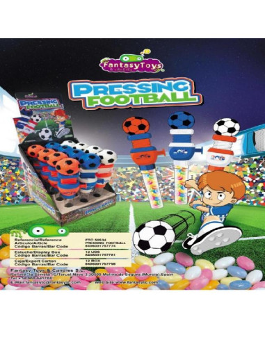 JUGUETES FANTASY PRESSING FOOTBALL 12UDS