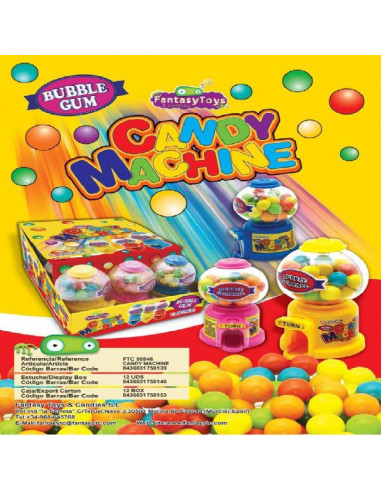 JUGUETES FANTASY CANDY MACHINE EST.12U